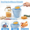 Silicone Beach Toys with Bucket, Shovel and Molds