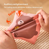 Montessori Cloth Busy Box Animal Tissue Toy