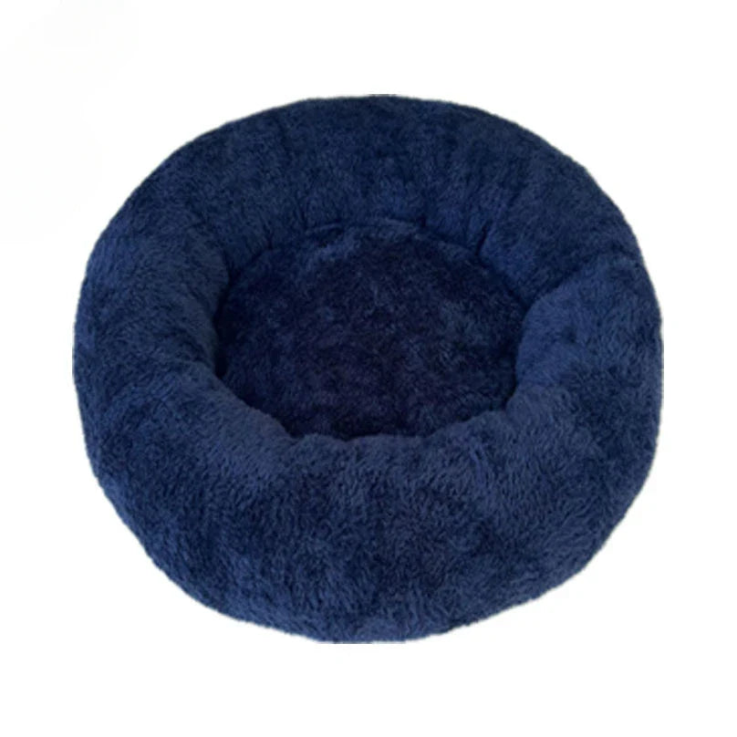 Round pet bed for anxious pets - Plush and calming - BIG FRENCHIES