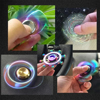 Metal Rainbow Fidget Spinner – Colorful EDC Hand Spinner Toy for Kids & Adults | Anti-Anxiety Stress Relief Finger Spinner Gift