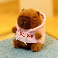 Cute Capybara Plush Toy – Hoodie with Wings Stuffed Animal Doll
