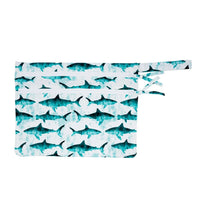 Shark Attack - Waterproof Wet Bag (For mealtime, on-the-go, and more!) - BIG FRENCHIES