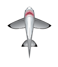 SeaLife 60 inch tall Nylon Shark Kite