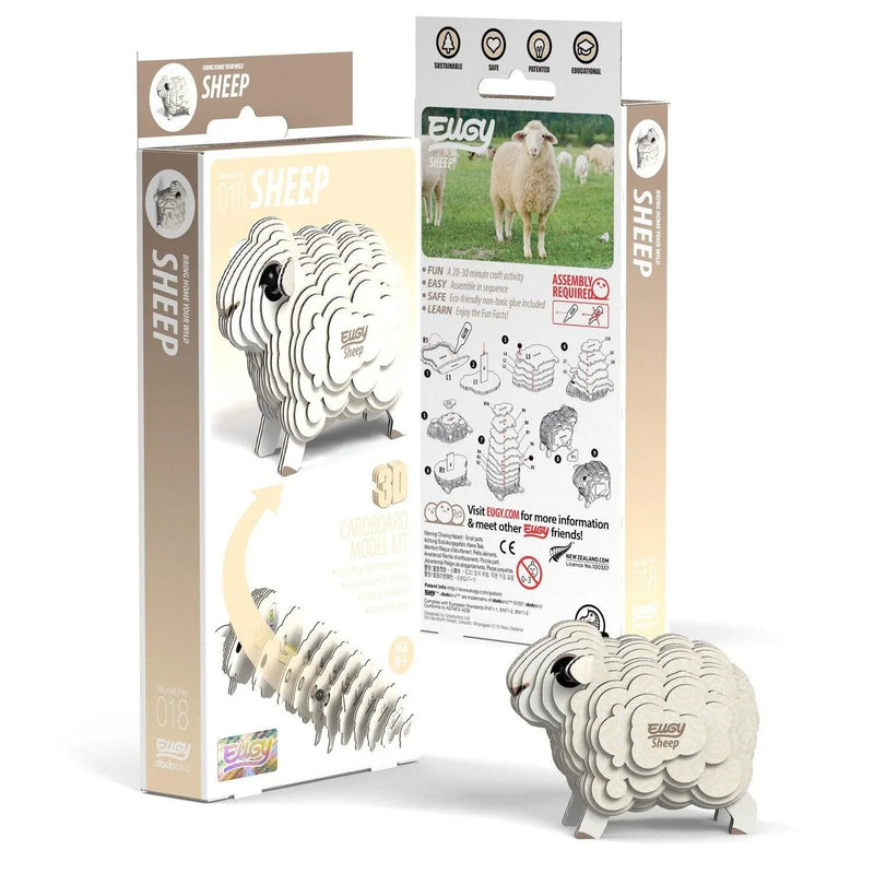 Sheep 3D Cardboard Model Kit Eugy - BIG FRENCHIES