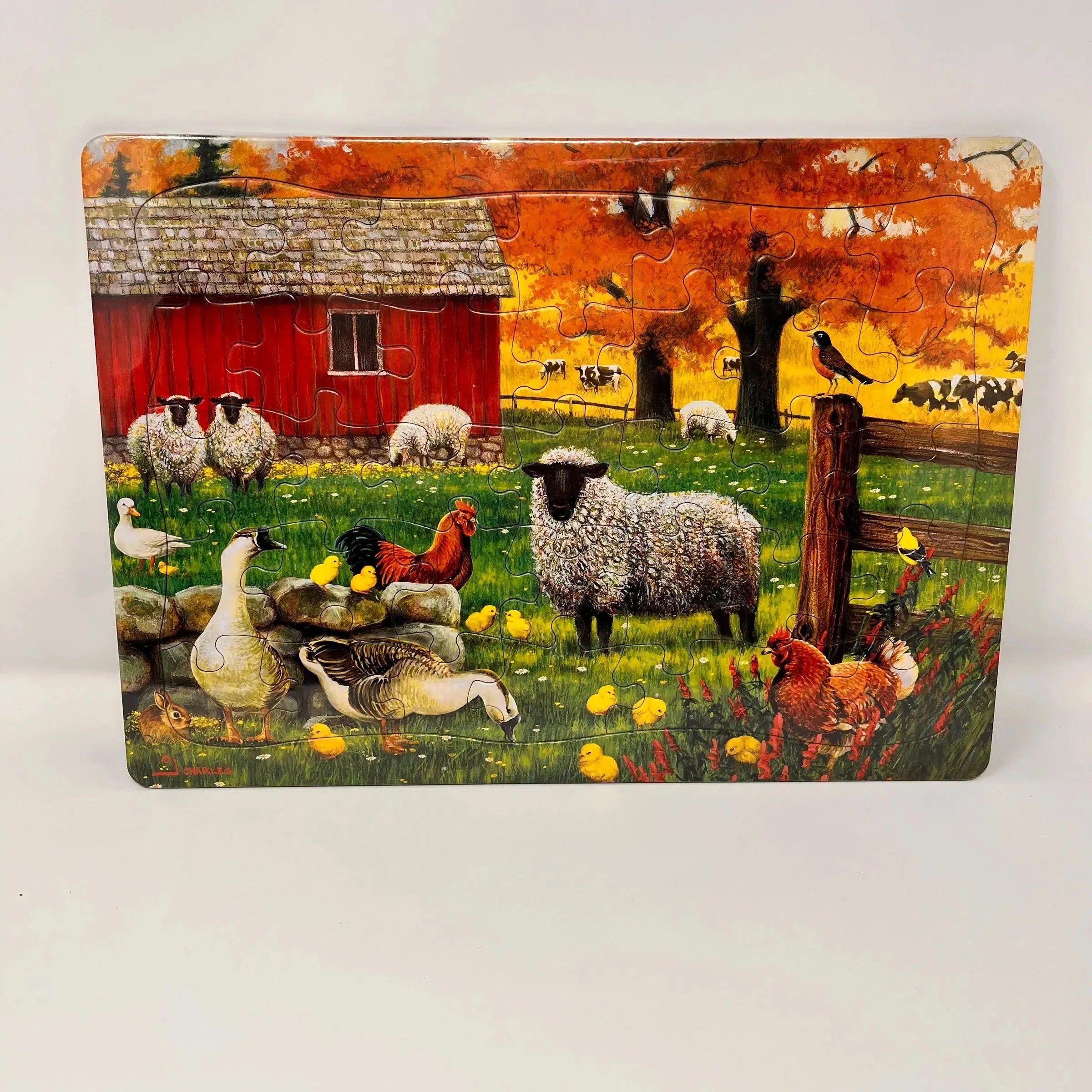 Sheep Farm 35 Piece Tray Jigsaw Puzzle Cobble Hill