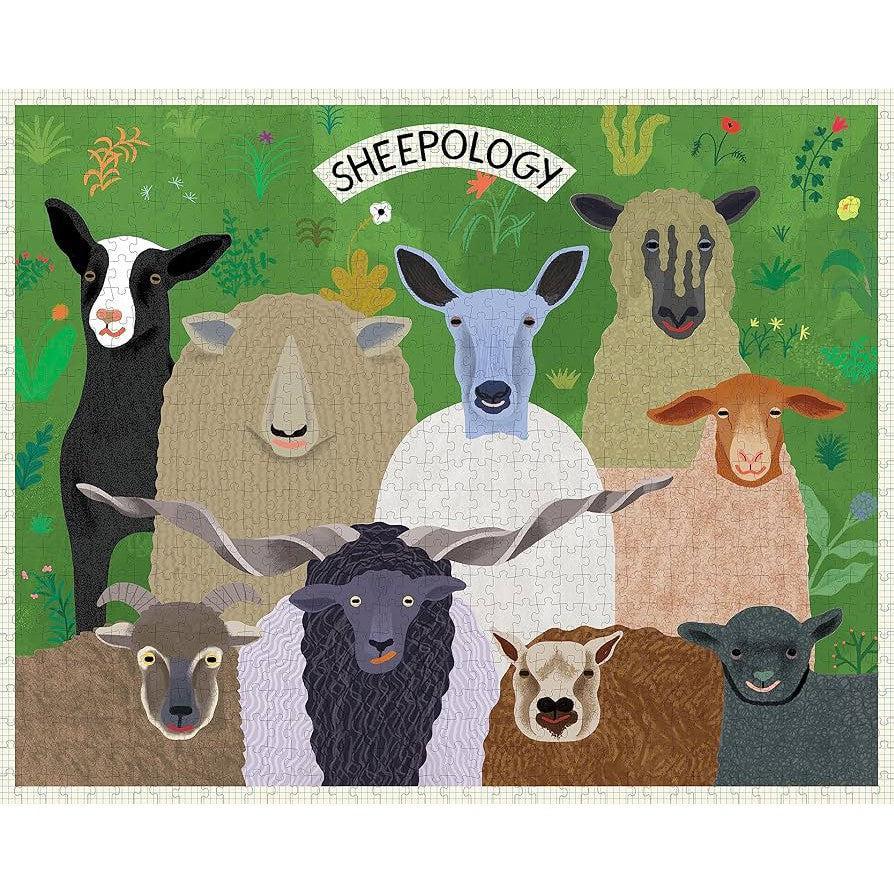 Sheepology 1000 Piece Jigsaw Puzzle PA Press - BIG FRENCHIES