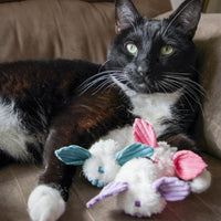 HuggleKats® Dust Bunnies Cat Toys, 3 Pack - BIG FRENCHIES