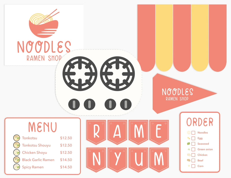 Ramen Noodle Shop Printable Dramatic Play - BIG FRENCHIES