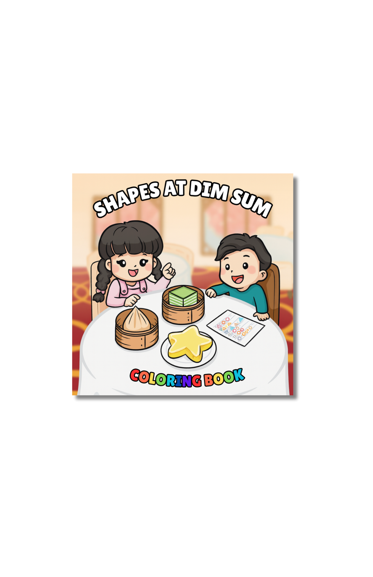Shapes At Dim Sum Coloring Book - BIG FRENCHIES