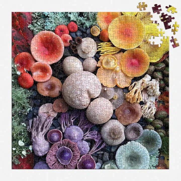 Shrooms in Blooms 500 Piece Jigsaw Puzzle Galison