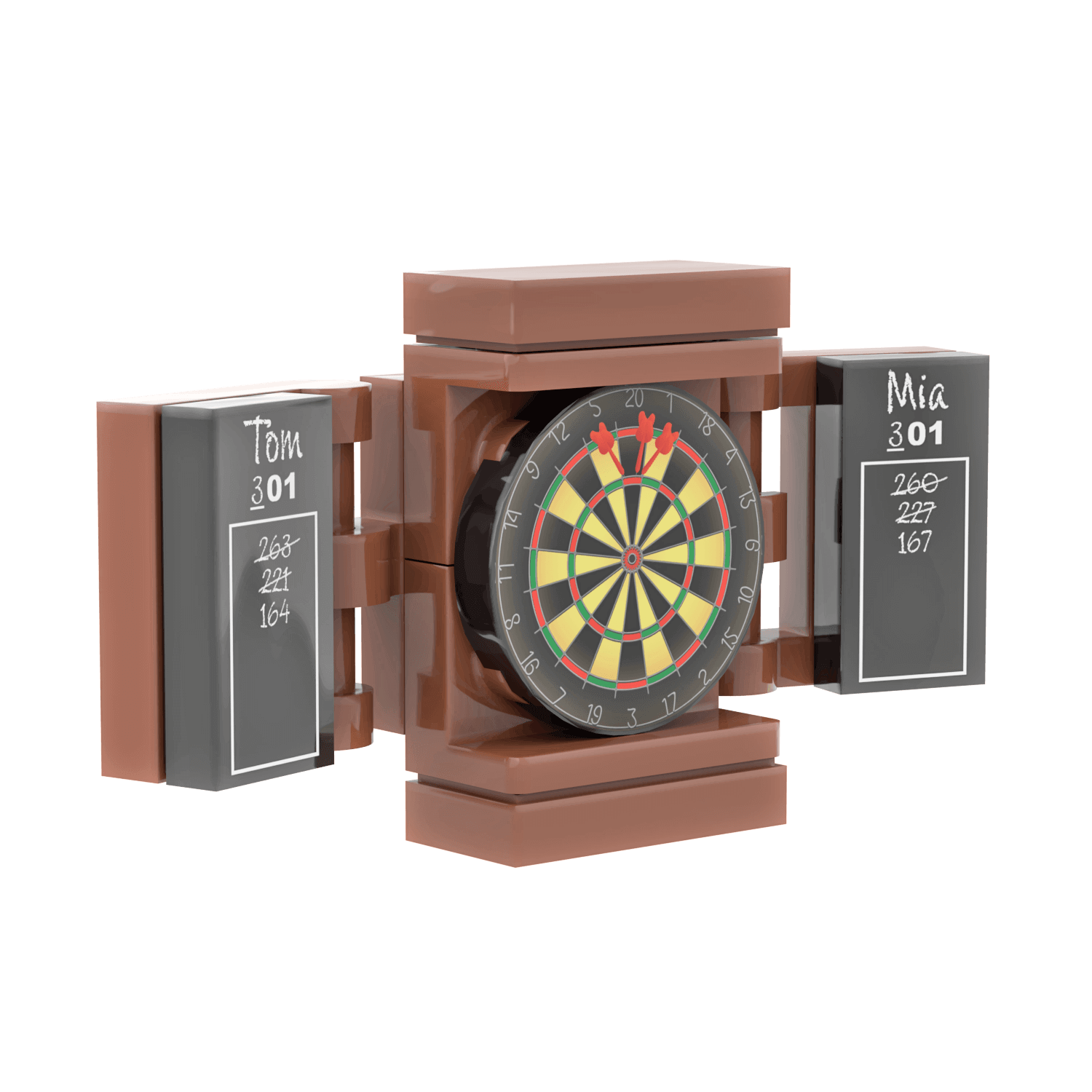 Dart Board - Custom Printed Minifig Scale - Made using LEGO® parts