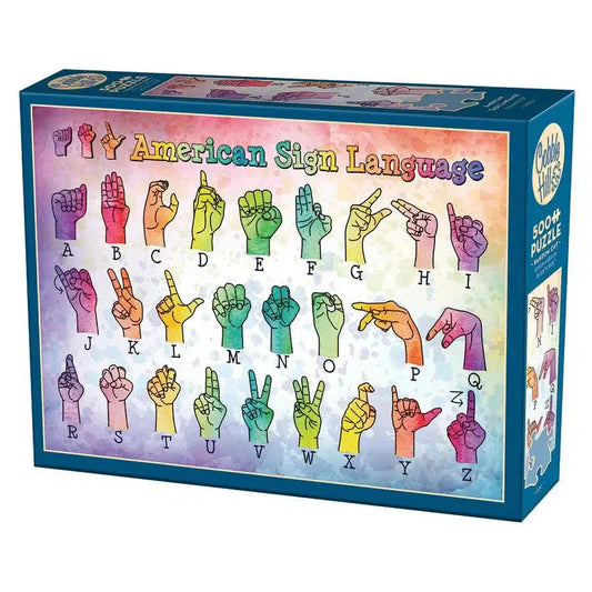 Sign Language 500 Piece Jigsaw Puzzle Cobble Hill - BIG FRENCHIES
