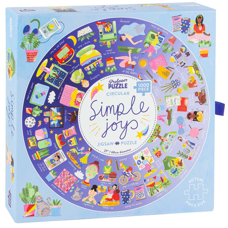 Simple Joys 1000 Piece Circular Jigsaw Puzzle Professor Puzzle - BIG FRENCHIES