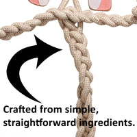 Stuey Sock Monkey Natural Rope Knottie® Dog Toy, Large (9mm rope diameter) - BIG FRENCHIES