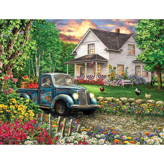 Simpler Times 500 Piece Jigsaw Puzzle Springbok - BIG FRENCHIES