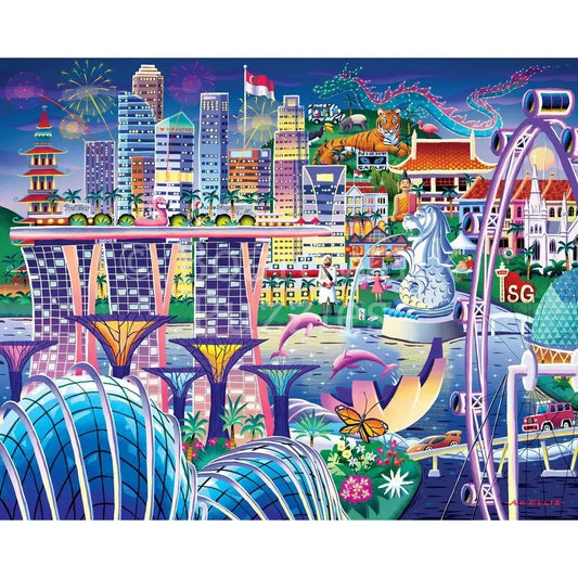 Singapore 210 Piece Jigsaw Puzzle Boardwalk - BIG FRENCHIES