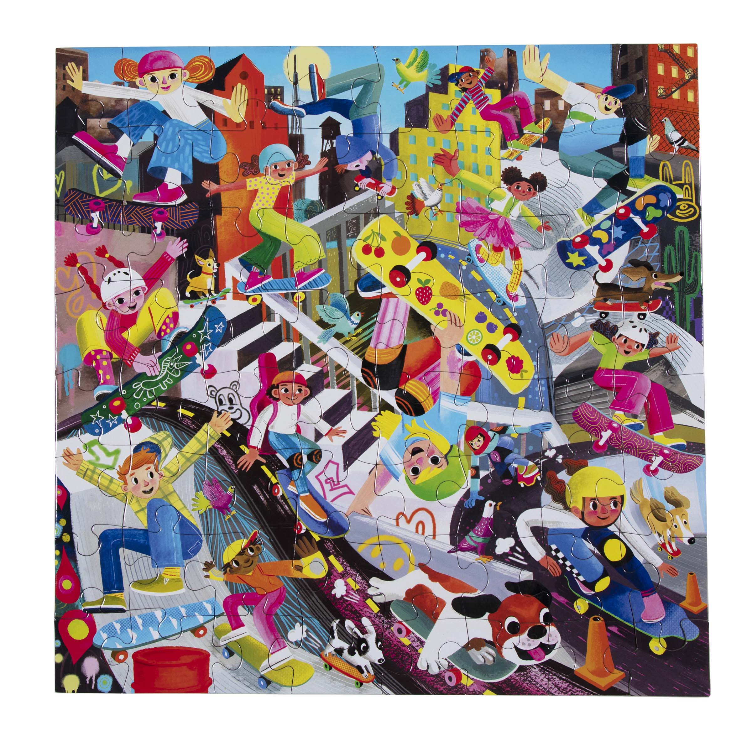 Skateboarders 64 Piece Jigsaw Puzzle eeBoo