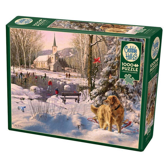 Skating Party 1000 Piece Jigsaw Puzzle Cobble Hill - BIG FRENCHIES