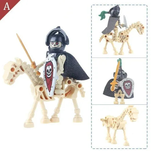 Medieval Skeleton Undead Horse Dragon Knight - BIG FRENCHIES