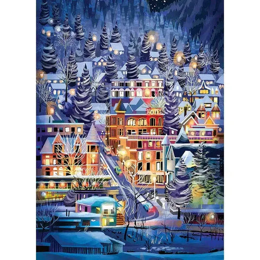 Ski Town 500 Piece Jigsaw Puzzle Cobble Hill - BIG FRENCHIES
