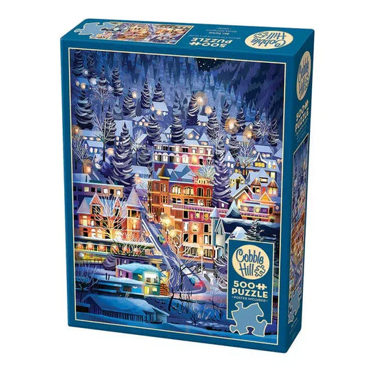 Ski Town 500 Piece Jigsaw Puzzle Cobble Hill - BIG FRENCHIES