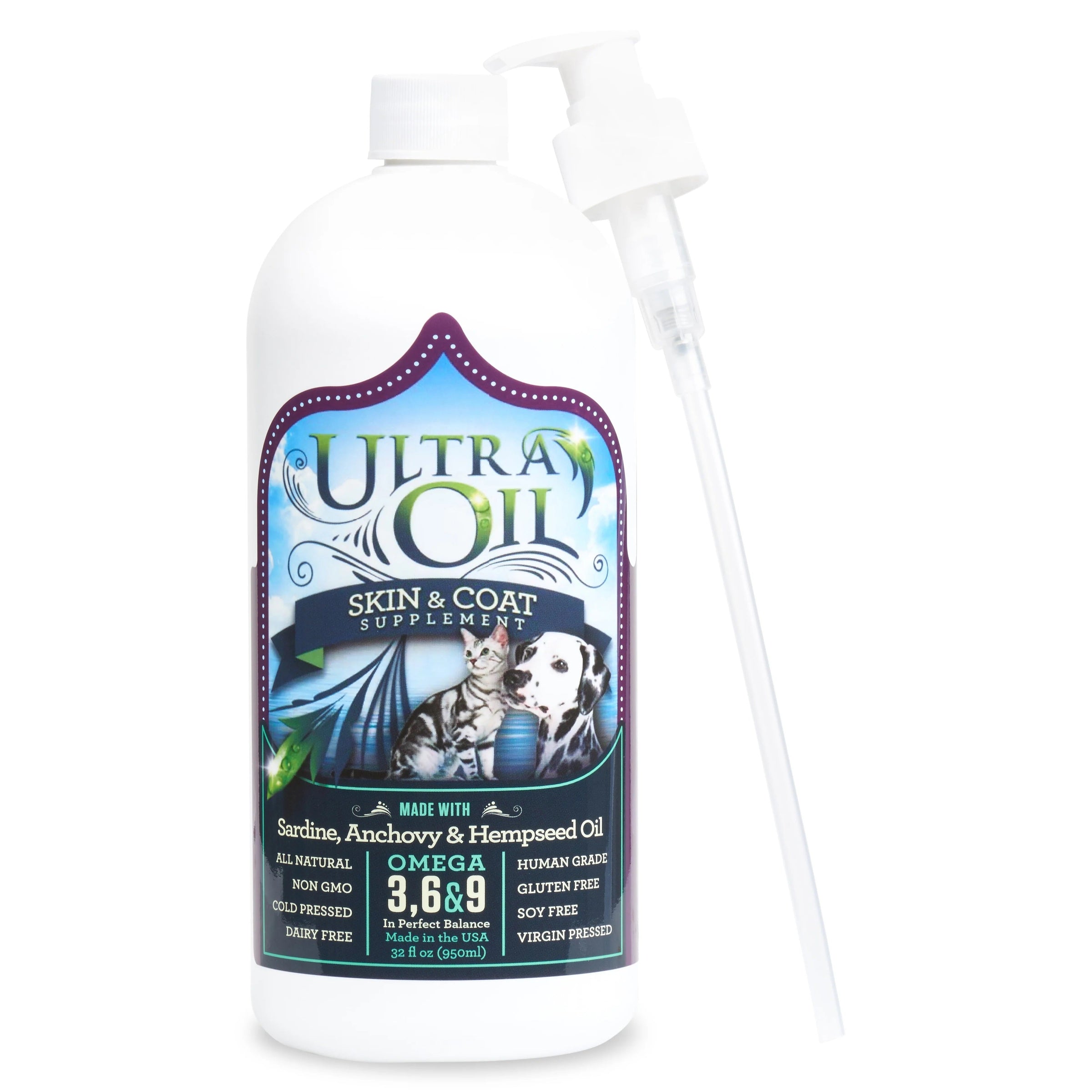 Ultra Oil Skin & Coat For Dogs or Cats