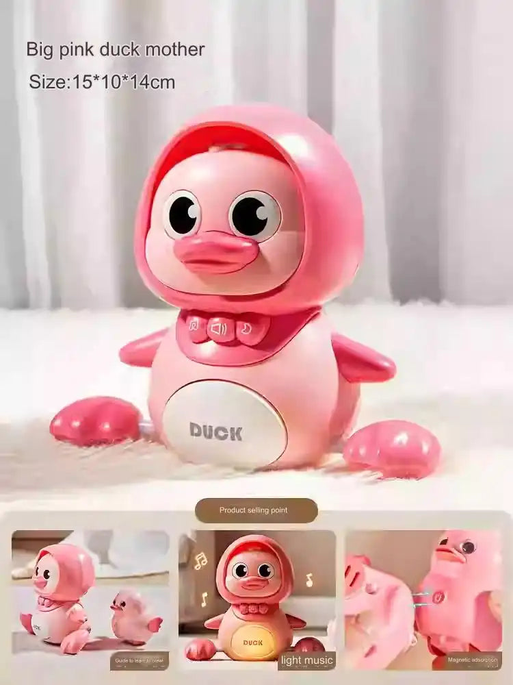 Premium Sleeping Duck Baby Toy - Soft Plush Educational Comfort Toy for Infants 0-3 Years