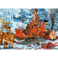 Sleigh Repair 1000 Piece Jigsaw Puzzle Piatnik
