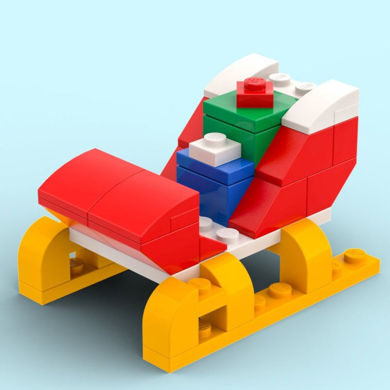 Santa Christmas Sleigh - Custom Set-Custom LEGO Kit-BIG FRENCHIES-B3 Customs