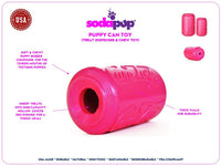 Puppy Can Toy Rubber Chew Toy for Teething Puppies | Treat Dispenser | USA Made - BIG FRENCHIES