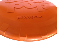 Bottle Top Flyer Rubber Frisbee for Dogs | Orange | Vet Approved | USA Made - BIG FRENCHIES