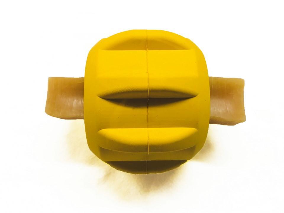 Gear eDispenser - Durable Rubber Yak Chew Holder & Treat Pocket | USA Made - BIG FRENCHIES