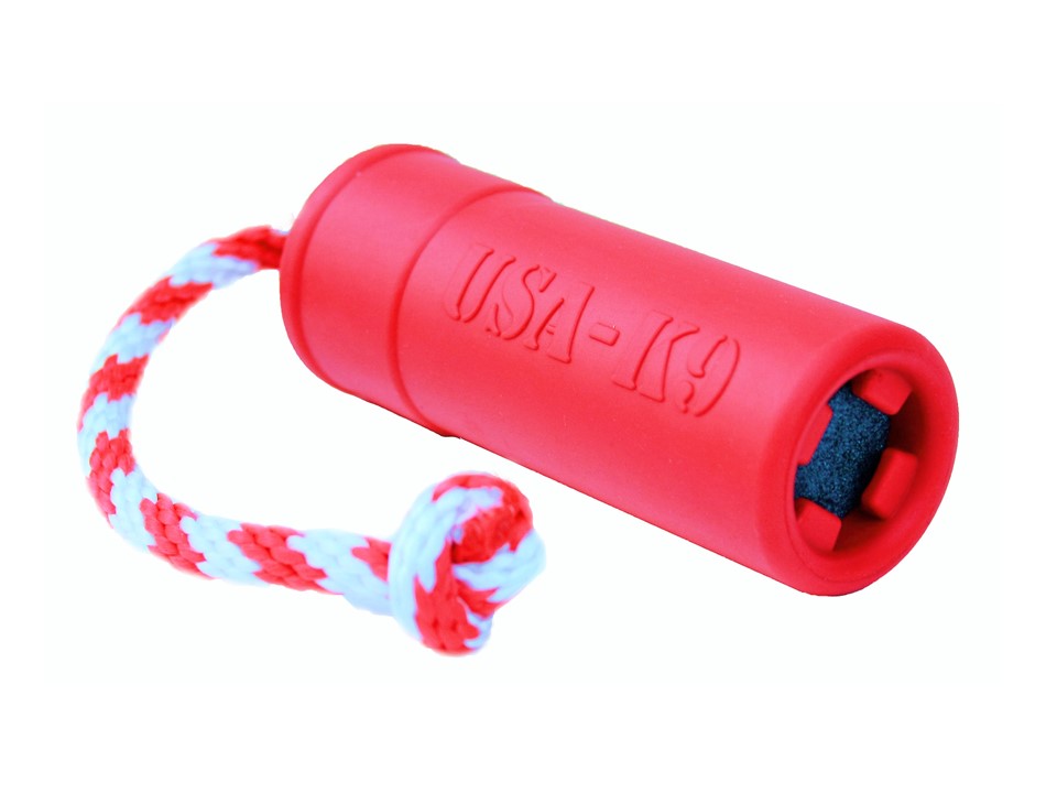 USA-K9 Firecracker Floating Training Dummy | K9 Handler Reward Toy | Red | USA Made - BIG FRENCHIES