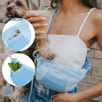 Original Hands-Free Neoprene Dog Walking Bag with 3.25ft Leash - BIG FRENCHIES