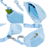 Original Hands-Free Neoprene Dog Walking Bag with 3.25ft Leash - BIG FRENCHIES