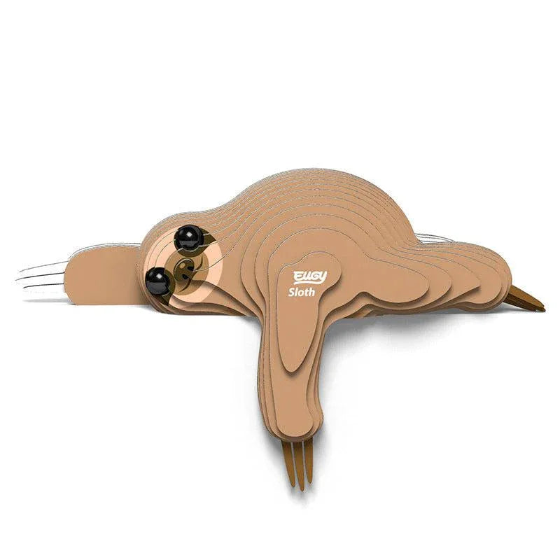 Sloth 3D Cardboard Model Kit Eugy - BIG FRENCHIES