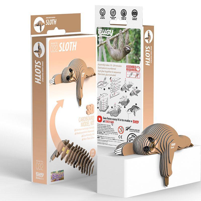 Sloth 3D Cardboard Model Kit Eugy - BIG FRENCHIES