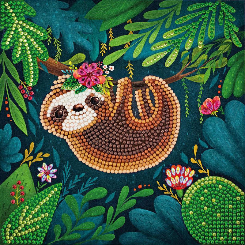 Sloth Crystal Art Card Kit Craft Buddy - BIG FRENCHIES