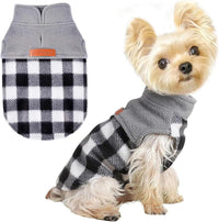 Small Dog Fleece Sweater Leopard Warm Puppy Pullover XS–L (7 color options)