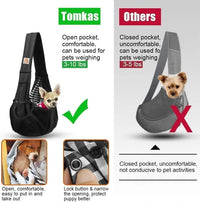 Small Dog Sling Carrier Breathable Wrap Pet Pouch Dogs Cats 3–10 lbs -all colors