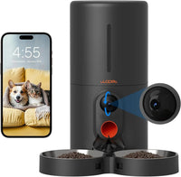 Smart Automatic Pet Feeder with Camera, WiFi 6L Dual Feeding & Two-Way Audio - BIG FRENCHIES