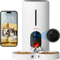 Smart Automatic Pet Feeder with Camera, WiFi 6L Dual Feeding & Two-Way Audio - BIG FRENCHIES