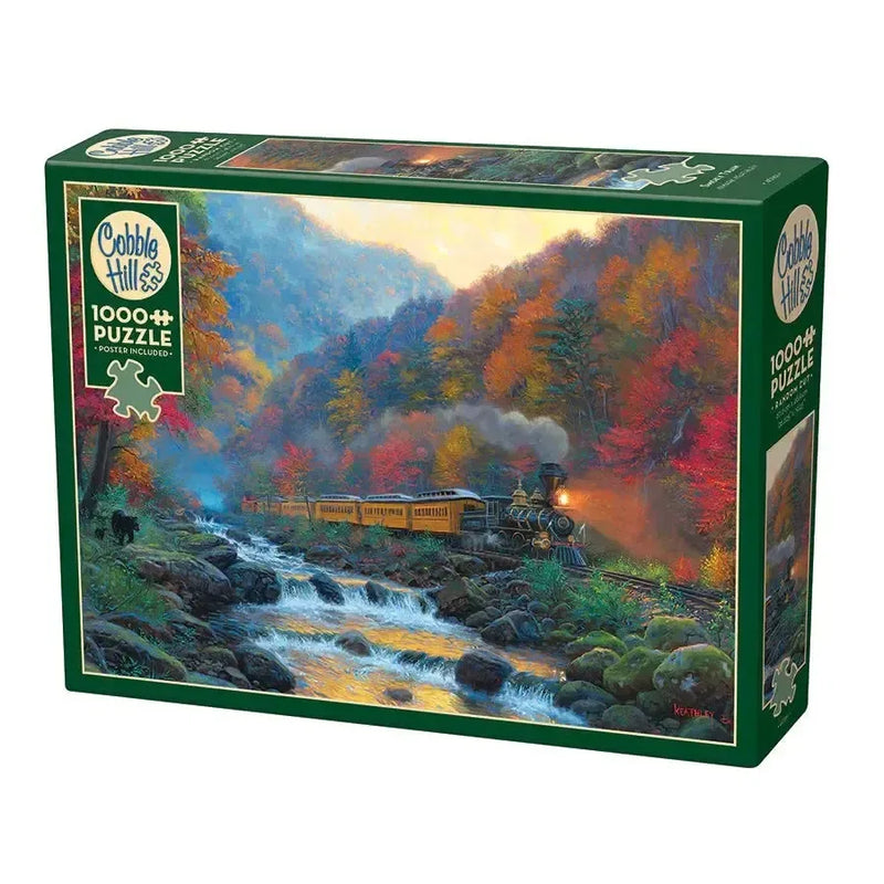 Smoky Train 1000 Piece Jigsaw Puzzle Cobble Hill - BIG FRENCHIES