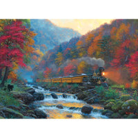 Smoky Train 1000 Piece Jigsaw Puzzle Jack Pine