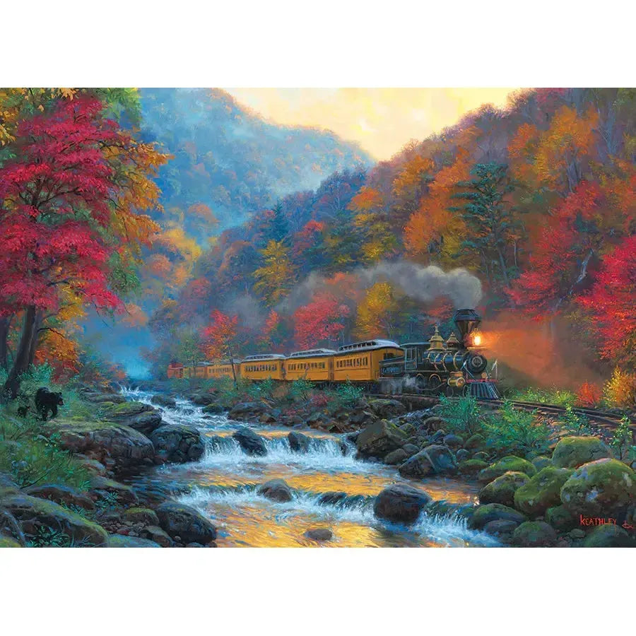 Smoky Train 1000 Piece Jigsaw Puzzle Jack Pine