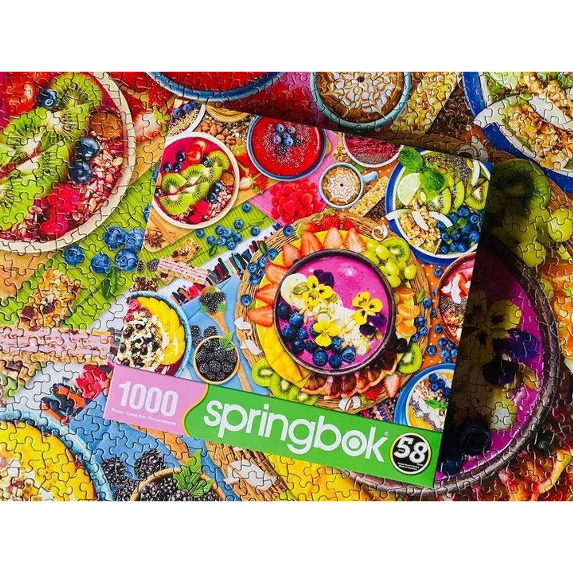 Smoothie Bowls 1000 Piece Jigsaw Puzzle Springbok - BIG FRENCHIES