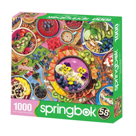 Smoothie Bowls 1000 Piece Jigsaw Puzzle Springbok - BIG FRENCHIES
