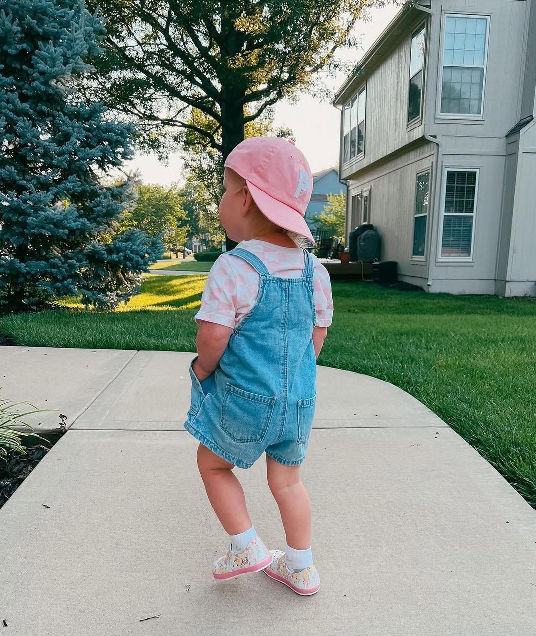 Light Pink Letter Baseball Hat - BIG FRENCHIES