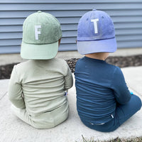 Dusty Sage Letter Baseball Hat - BIG FRENCHIES
