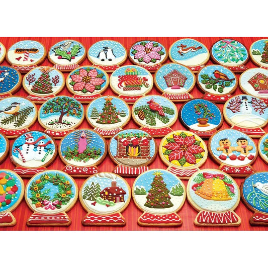 Snow Globe Cookies 1000 Piece Jigsaw Puzzle Cobble Hill